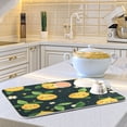 thumbnail image 6 of Kitchen Drying Mat 16x18In Drying Dish Mat Dish Drying Mats Kitchen Countertop Multi-Function Drain Drying Mat Kitchen Table Cute Smile Lemon, 6 of 8