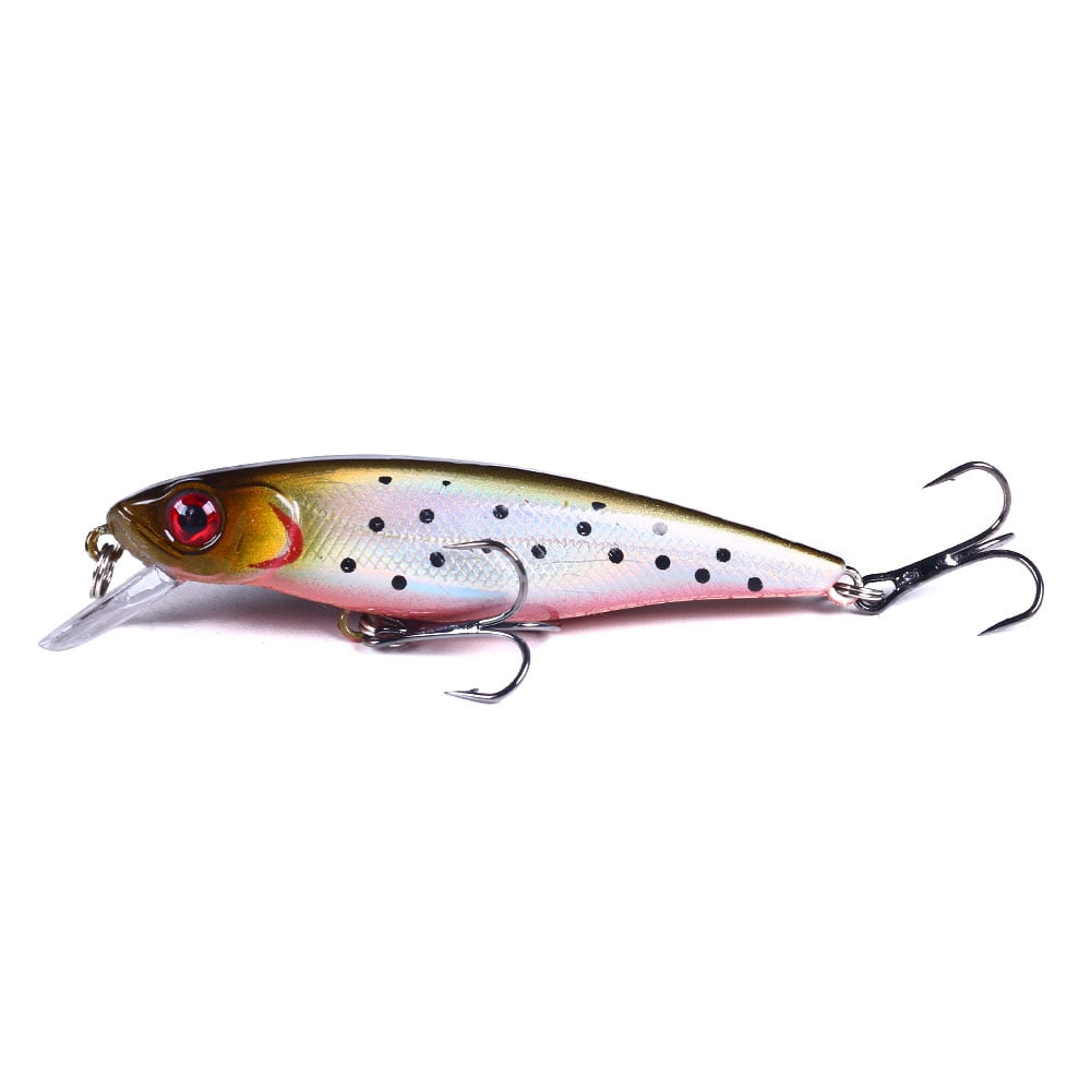 HENGJIA Fishing Lures Large Hard Bait Minnow VIB Lure with Treble Hook Life-Like Swimbait Fishing Bait Popper Crankbait Sinking Lure for Trout Bass Walleye Redfish