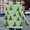 thumbnail image 6 of Antqov Womens Cardigan, Christmas Print Open Front Cardigans with Notched Lapel, Daily Trendy Relaxed Lightweight Comfy Casual Cardigan Jackets, 6 of 7