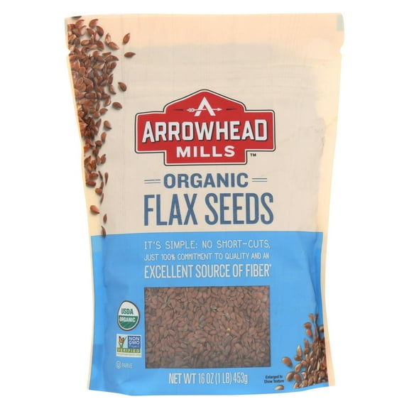Arrowhead Mills, Organic Flax Seeds, 16 Oz(Pack of 2)