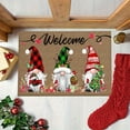 thumbnail image 4 of 1pc Polyester Christmas Gnome Welcome Doormat - Cute Gnome House Pattern, Non-Slip & Washable, Perfect for Home & Christmas Decoration or Gift, 4 of 13