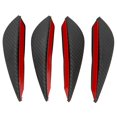 thumbnail image 1 of 4pcs avant Pare-Chocs Air Couteau Spoiler Modification Universel Diffuseur PVC Pâte Type Fibre de Carbone Style, 1 of 14