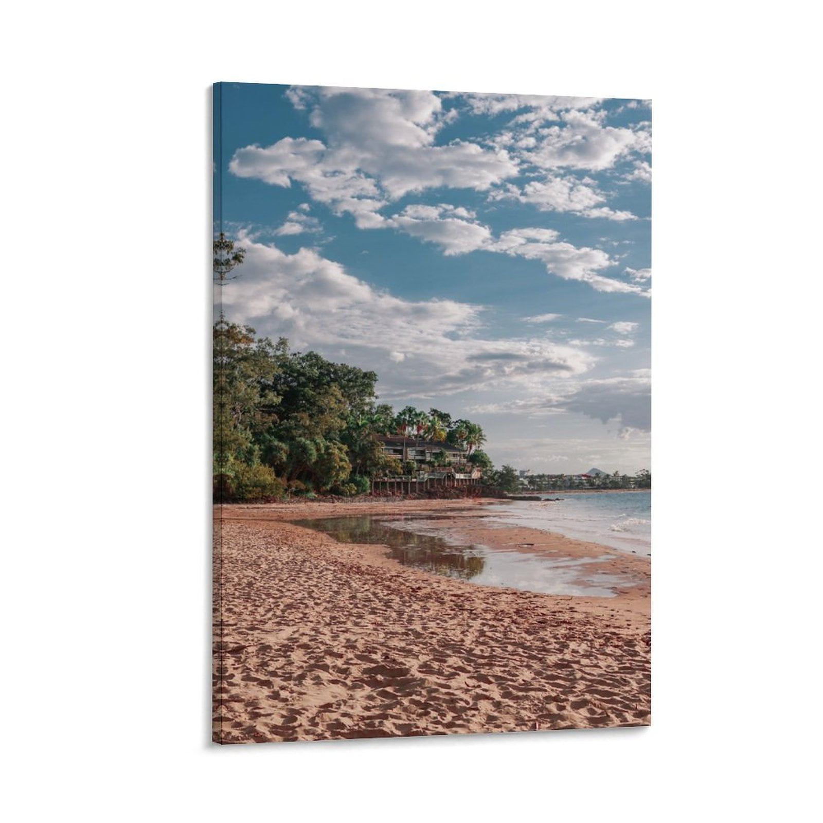 AIKELAN Beach Landscape Wall Art Pictures Sunset Ocean Canvas Prints