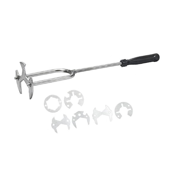 Llave para fregadero Llave para lavabo Conveniencia Práctica Acero inoxidable Multifuncional con 7 cabezas