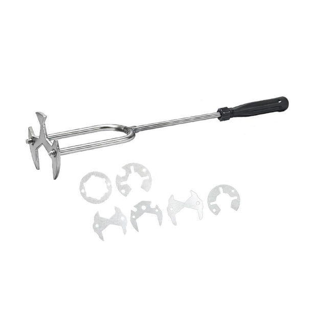 Llave para fregadero Llave para lavabo Fácil de usar con cabezales intercambiables para espacios reducidos con 7 cabezas