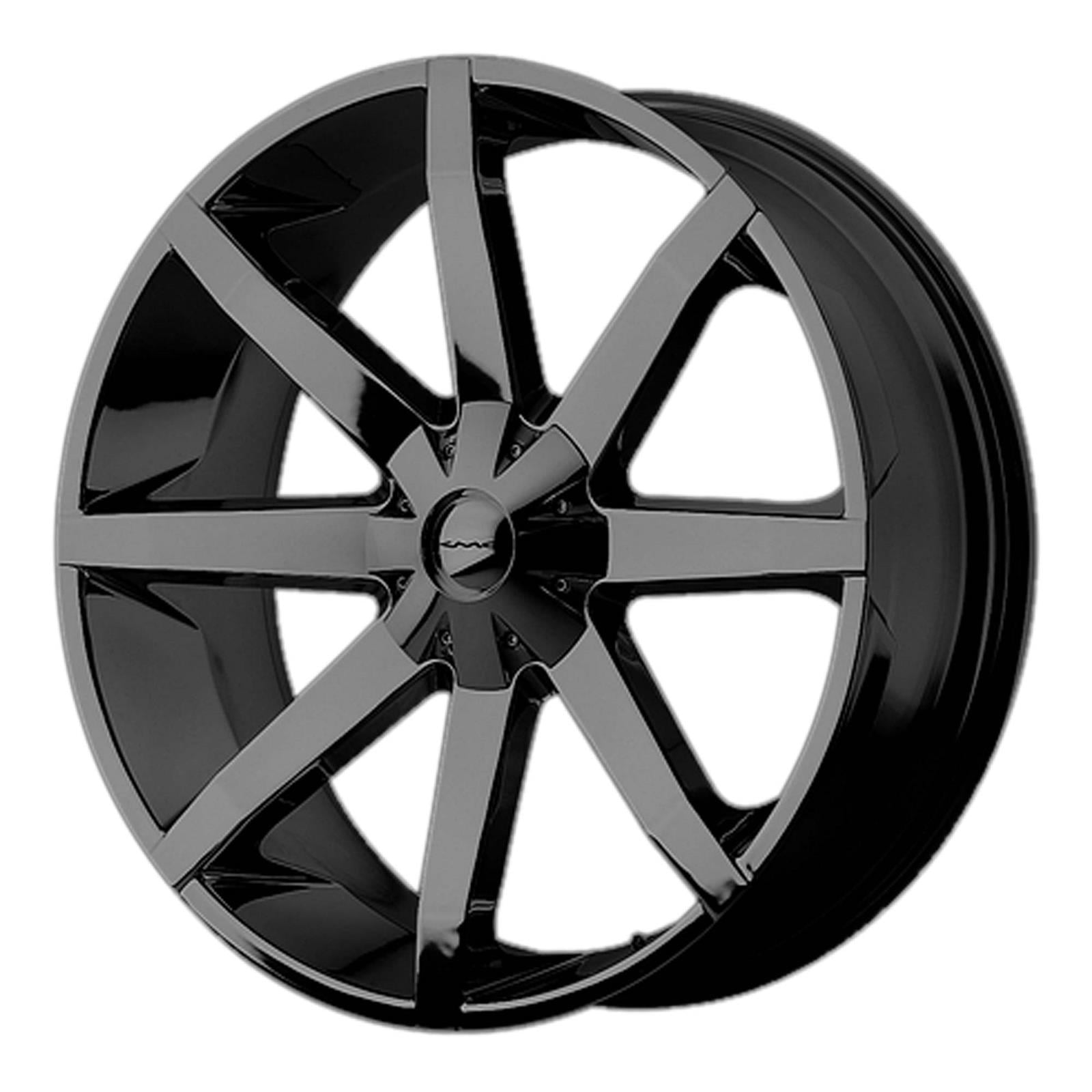 KMC Wheels Slide 20x8.5 5x127/5x135 10et 87.10mm Gloss Black Wheel