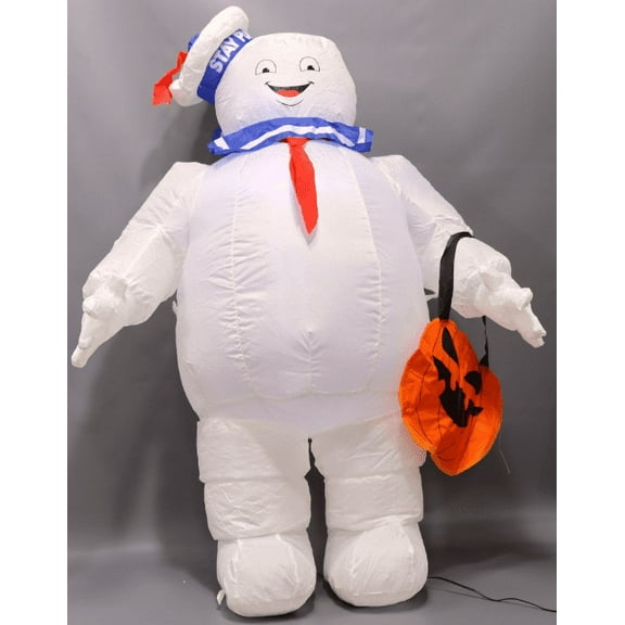 Gemmy Classic Ghostbuster Stay Puft Marshmallow Man Yard Inflatable, 42"