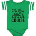 thumbnail image 3 of Inktastic My First Cruise with Cruise Ship and Palm Trees Boys or Girls Baby Bodysuit, 3 of 5