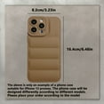 thumbnail image 2 of Étui de Téléphone en Forme de Doudoune 3D pour iPhone 14 Plus/13/12/11 Pro Max/TP Max/XR/8/7 Plus/SE3/SE2, Design Uni à la Mode avec Absorption des Chocs, Résistance aux Rayures et aux Empreintes Digitales, Durable, 2 of 5