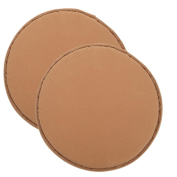 2 Pcs Round Seat Cushions Thickened Polyester Chair Pads For Home And Outdoor Use Comfortable Round Seat Chair Pad Dining Room Floor Cushion