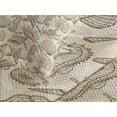 thumbnail image 4 of Ambesonne Sea Shells Quilted Bedspread Set 3 Pcs, Vintage Ocean Design, King Size, Tan Brown, 4 of 5
