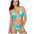 thumbnail image 2 of TIHLMK Swimsuit for Women Women Sexy Two-Piece Bandage Bikini Printing Swimwear Swimsuit Beachwear Set, 2 of 7