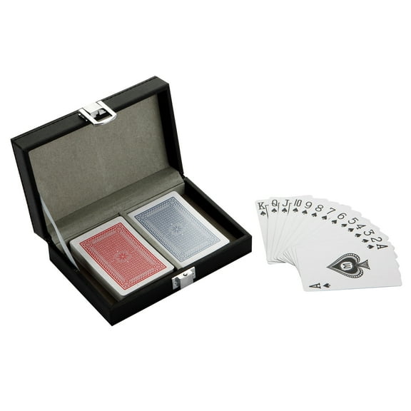 Hathaway Monte Carlo Dual Deck Standard Playing Cards W/ Case