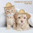 thumbnail image 1 of Luxshiny Sombrero Para Mascotas De Paja Con Atractivo Y Correa Ajustable Para Exteriores, 1 of 6