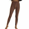 thumbnail image 7 of Guluxicc Halloween Leggings for Women Stretch Tummy Control High Rise Yoga Pants Striped Leggings, 7 of 7