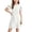 White, variant on Shachafan Girls Summer Dresses Short Sleeve Casual Round Neck Straight Beach Dress With Ruffle Daily Use Dress for Girls