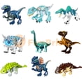 thumbnail image 4 of Dinosaurio Jurásico Triceratops Tyrannosaurus Rex Velociraptor Styx Modelo Pequeños Ladrillos Compatibles Con bloques de construcción famosos Juguetes Regalos, 4 of 4