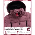 thumbnail image 5 of Canada Weather Gear Girls Winter Coat Stadium Length Quilted Puffer Parka Insulated Outerwear, 5 of 7