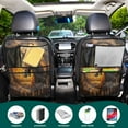 thumbnail image 5 of Qxltty The Sunset Stallion Car Seat Back Protectors with 3 Pocket Storage Bag Universal Fit Automotive Interior Decoration, 5 of 7