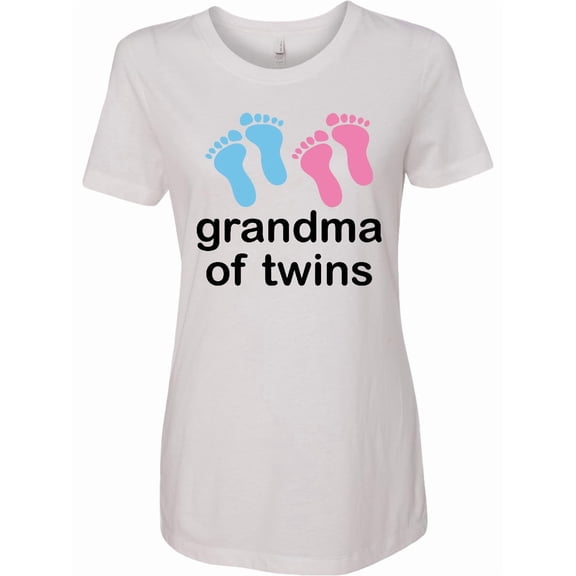 Inktastic Grandma of Twins Boy Girl Women's T-Shirt