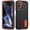 Black + Orange, variant on Dteck for Samsung Galaxy A14 5G Case with Kickstand, Heavy Duty Dual Layer Rugged Phone Cover, Durable Military Grade Protection Shockproof Protective Case for Samsung A14 5G,Purple