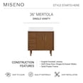 thumbnail image 3 of Miseno MN252V36WLD Mertola 36" Free Standing Single Basin Vanity Set - Walnut Drift, 3 of 7