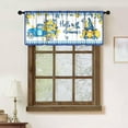 thumbnail image 2 of Summer Lemon Windows Valances,Blue Truck Window Treatments Pastoral Style Plants Leaves Lemon Flowers Green Valance Curtains Kitchen Valances for Living Room 1 Piece,54x18 Inch, 2 of 4