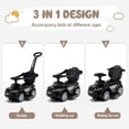 thumbnail image 3 of OLAKIDS 4 in 1 Ride on Push Car, Toddlers Stroller Sliding Walking Toy with Horn, Music, Lights, Removable Guardrails and Handle, Underneath Storage, Baby Foot-to-Floor Walker for Boys Girls, 3 of 9
