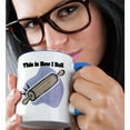 thumbnail image 2 of 3dRose, This Is How I Roll Rolling Pin Baking Design, 11oz Two-Tone Blue Mug, 2 of 7