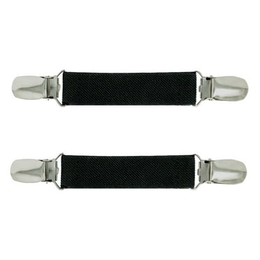 Comfy Clothiers Elastic Mitten Clips (Black) for Kids & Adults