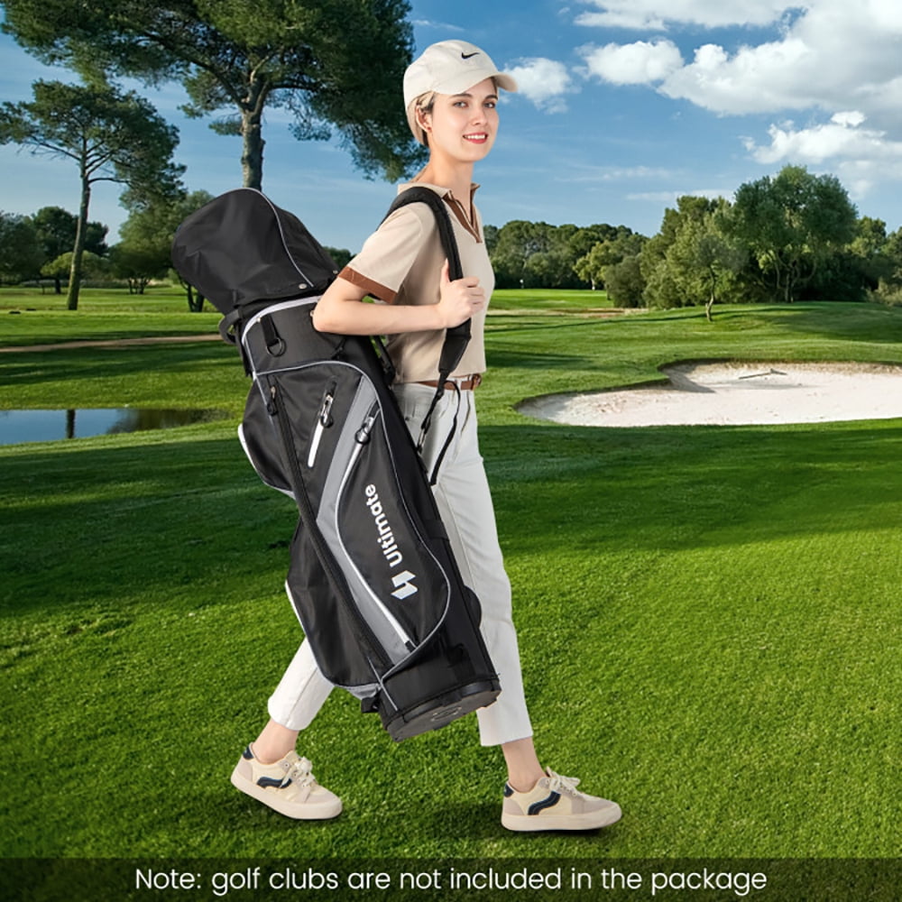 Yardi Yard Golf Cart Bag with 14 Way Top Dividers-Gray, Lightweight Golf Stand Bag for Men & Women,Multiple Pockets, Lightweight & Durable