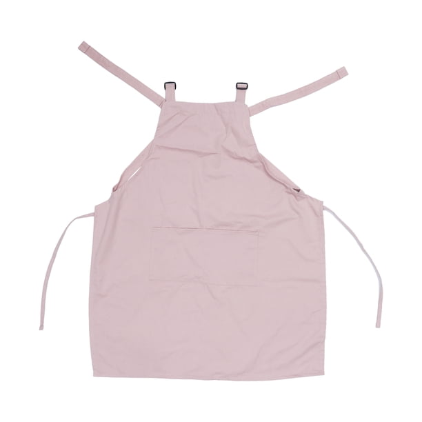 1 Set de Delantal de Cocina con Banda para la Cabeza, Delantal de Algodón para Cocinar y Hornear, Delantales Impermeables para Hombres y Mujeres, Rosa
