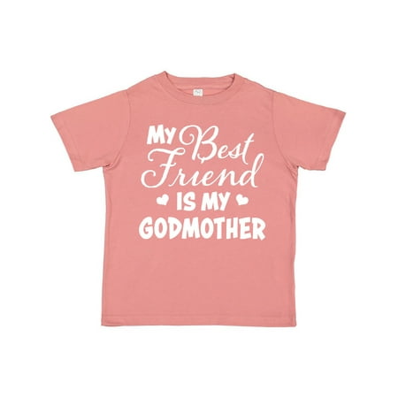 

Inktastic My Best Friend is My Godmother with Hearts Gift Toddler Boy or Toddler Girl T-Shirt