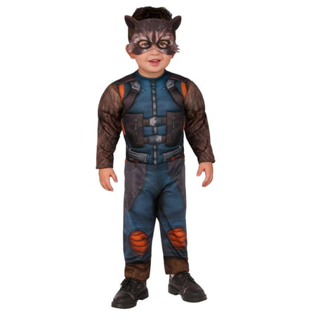 Toddler Boys Rocket Raccoon Halloween Costume Guardians Of The Galaxy Marvel 3T-4T