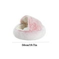 thumbnail image 3 of Oalirro Warming Pet Bed, Calming Donut Cuddler – Machine Washable, Waterproof Base, Anti-Slip (for Small Dogs and Cats up to 13Lbs), 3 of 7