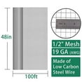 thumbnail image 2 of SEBOSS 1/2 inch Openings 48in x100 ft  19 Gauge Black Hardware Cloth Vinyl Coated Wire Mesh Roll, 2 of 6