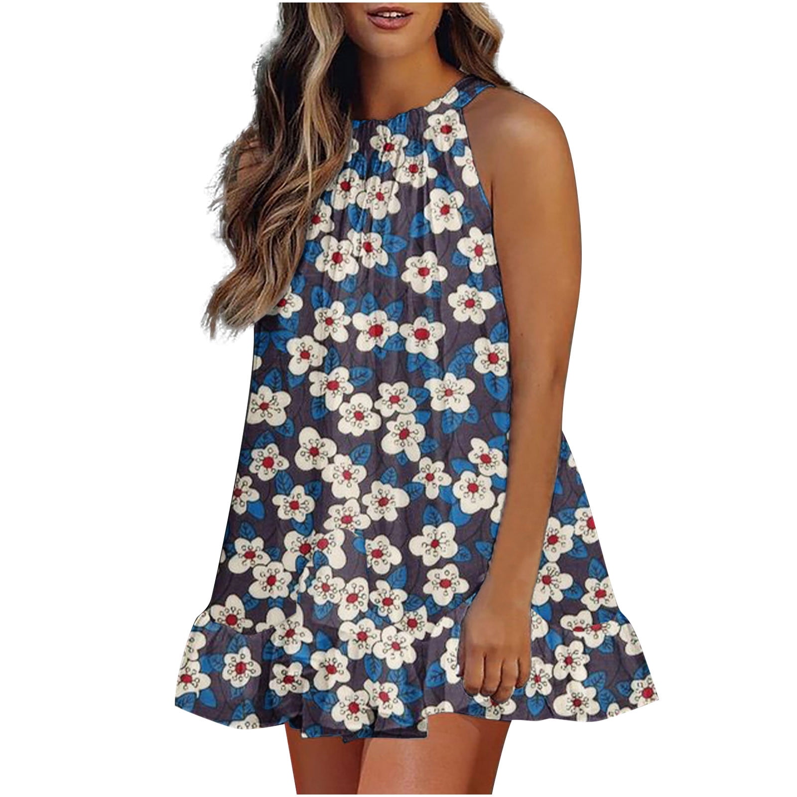 BELLZELY Womens Pants Wide Leg Clearance Women's Summer Dresses Laceup