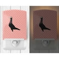 thumbnail image 2 of Caroline's Treasures BB7945CNL English Carrier Pigeon Pink Check Ceramic Night Light, 6x4x3", multicolor, 2 of 2