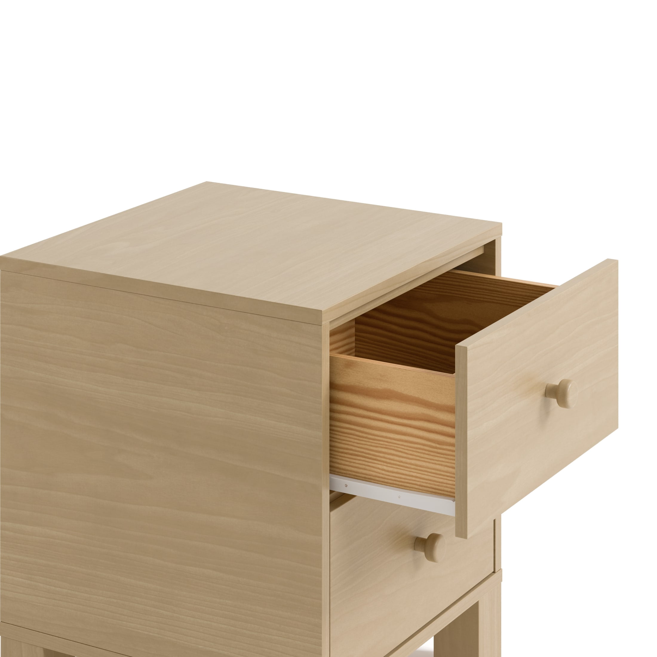 Storkcraft California 2 Drawer Nightstand, Driftwood