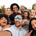 thumbnail image 5 of KAKOWELY Gafas de sol con joyas creativas, exquisitas gafas de sol musicales para carnaval, accesorio para fiesta, 5 of 5