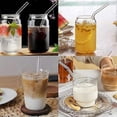 thumbnail image 4 of 12 pcs Reusable Glass Straws in Clear Glass, Shockproof, 6 Straight and 6 Bent with 4 Cleaning Brushes, 4 of 4
