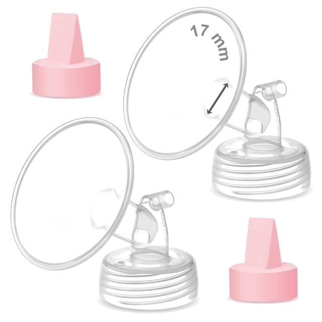 Piezas para extractor de leche Maymom compatibles con Spectra S1 S2, 17 mm