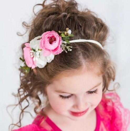 baby with hair band