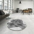 thumbnail image 4 of Ahgly Company Machine Washable Indoor Rectangle Transitional Platinum Silver Gray Area Rugs, 7' x 10', 4 of 7
