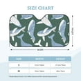 thumbnail image 2 of Kdxio Beautiful Whales Print Windshield Sun Shade, Foldable Sun Blocker for Car,Truck,SUV Automotive Interior Sun Protection,Reflective Shade for Front Windshield(Small), 2 of 6