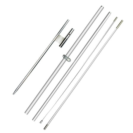 Feather Flag Pole Kit 11ft, Swooper Flagpole Fits 8ft Flags with Stainless, Heavy Duty Ground Stake Base, Hardware Flag Pole for Outdoor Business Advertising