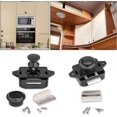 thumbnail image 4 of lote De 5 Serrures Bouton Poussoir Noires, Boutons Sans Cl Pour Serrures De Porte D'armoire, Pour Bateaux De Camping Caravane Caravane, 4 of 5