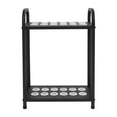 thumbnail image 5 of ToppiJoy  Adjustable Floor Stand Pool Stick Holder Double-Tier Vertical Pool Cue Racks Heavy Duty Pool Cue Sticks for Bar, Billiard Room, Game Room, Club and Gym (Black, 12 Holes), 5 of 23