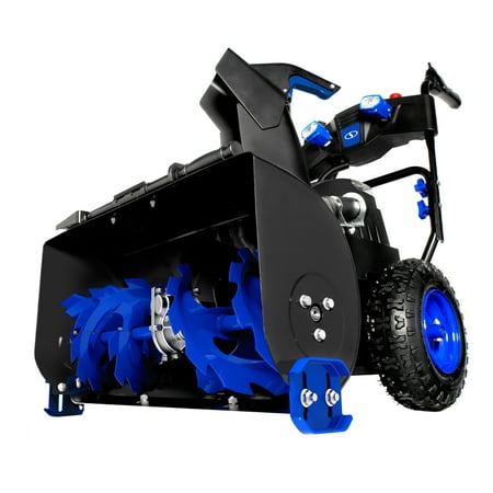 Snow Joe ION8024-XR Cordless Two Stage Snow Blower | 24-Inch · 80 Volt · 2 x 5 Ah Batteries | 4-Speed ·