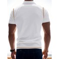thumbnail image 3 of Zimjoy Mens Polo Shirts Short Sleeve Strech Casual Dress Golf Polo Shirts Summer Soft Lightweight with Chest Pocket White L, 3 of 6